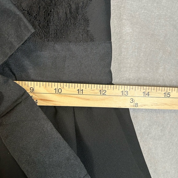 TWIN-SET NWT Scoop Neck Knee-Length Black Party Dress with Bow Lace‎ Sz 6/Small - Picture 6 of 16